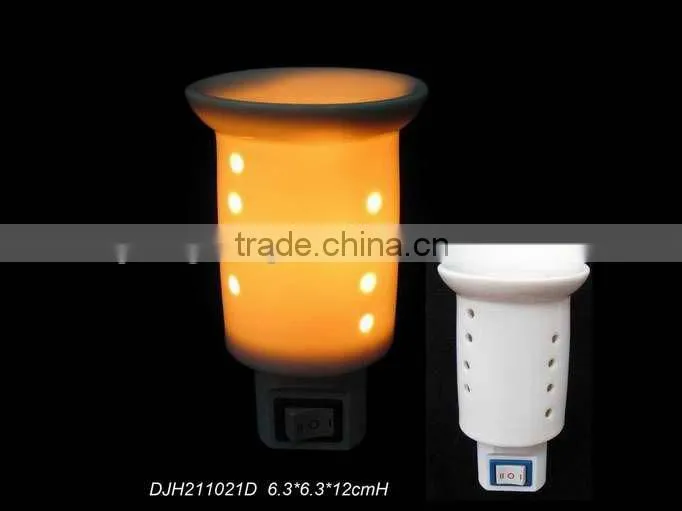 QiHe plug in scented fragrance oil tart warmer burner night light