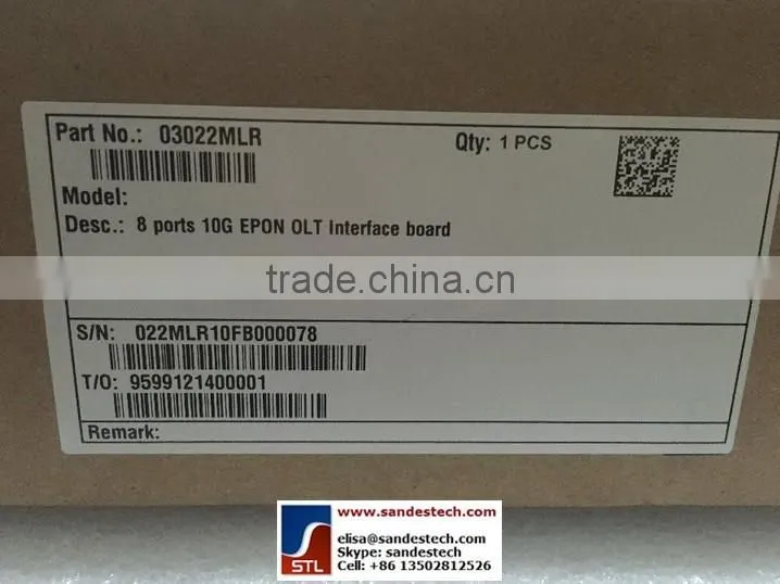 Huawei XEBD 03022MLR 8-port 10G EPON OLT Interface Board for Huawei MA5600T MA5603T MA5680T MA5683T MA5608T Huawei OLT