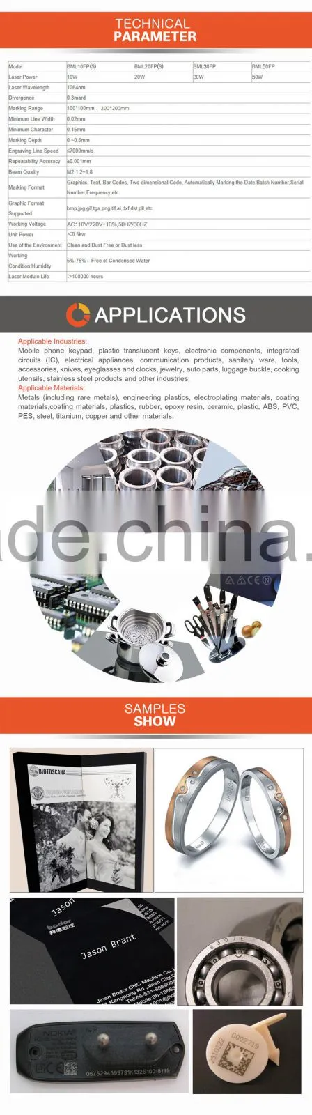 popular china potable fiber laser marking cutting emgraving machine price