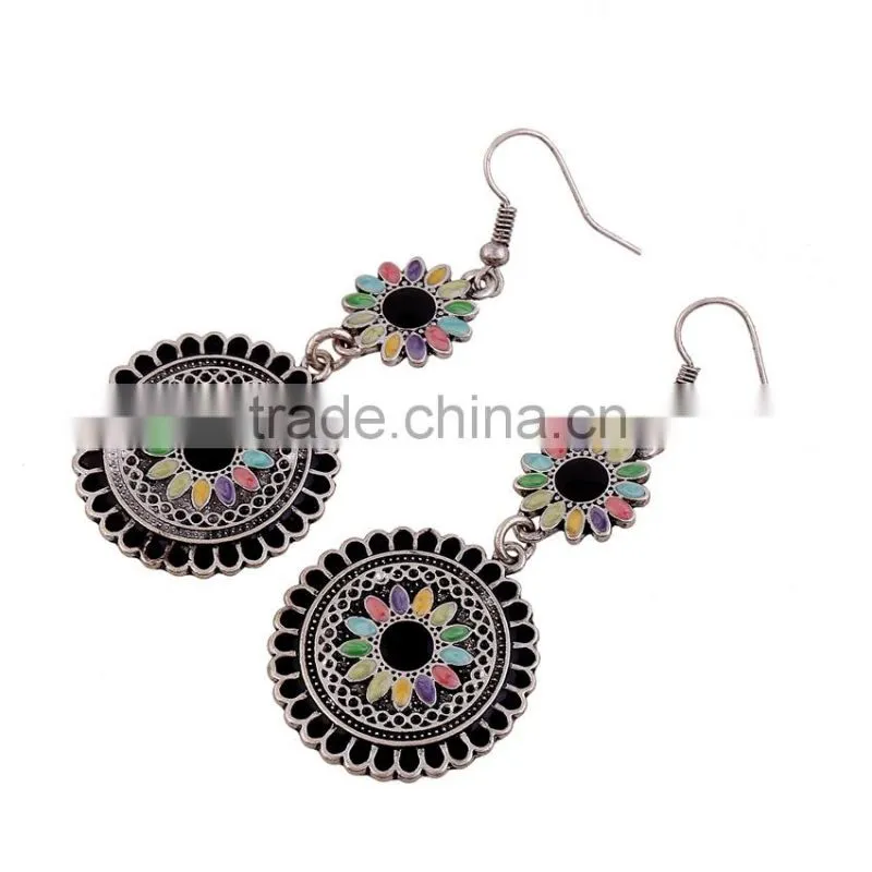 Top sale korean style imitation diamond woman drop earrings sotck