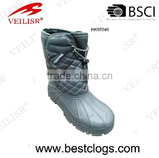 High Quality PU Upper EVA Outsole Man Rain Boots Durable Clogs