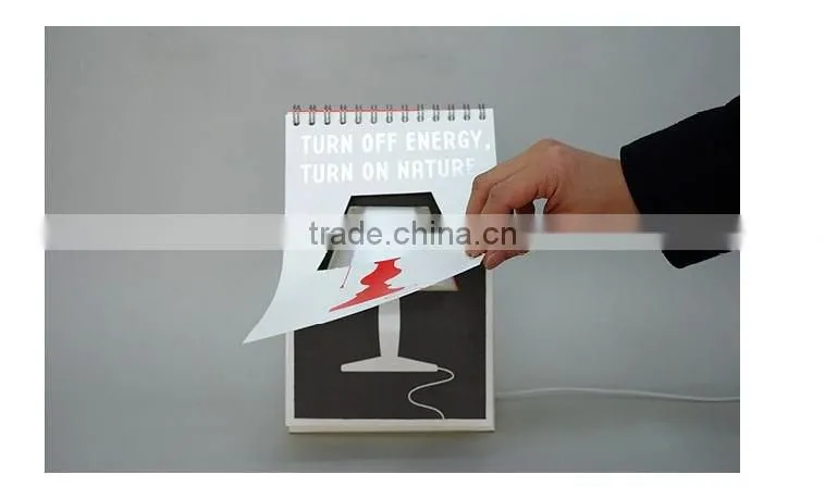 Custom USB Page By Page Lamp Desk Table Lamp LED Night Light