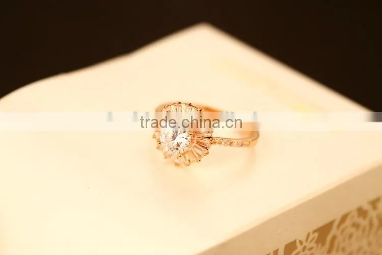 high quality single zircon stone ring, large stone rings