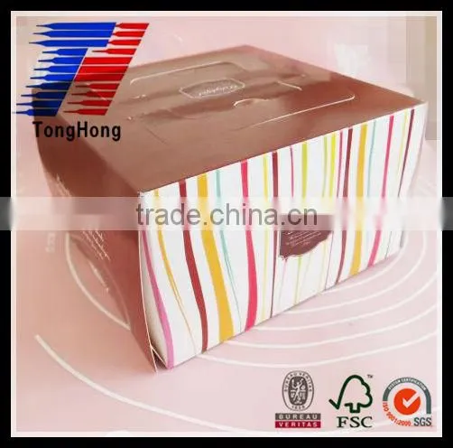 Custom popualr high quality exquisite wedding cake boxes with cheap price wholesale
