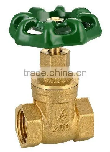 Brass forged gate valve special for water meter jd-1005