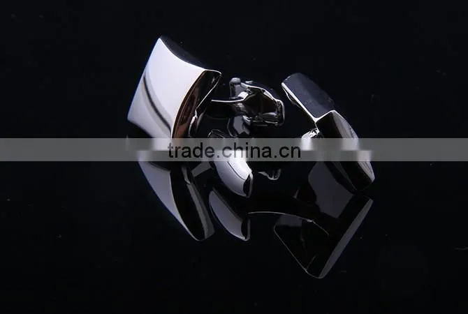 925 silvering steel Cufflink,Blank Cufflink