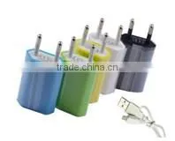 2014 fashionable design factory wholesale price double color usb wall charger