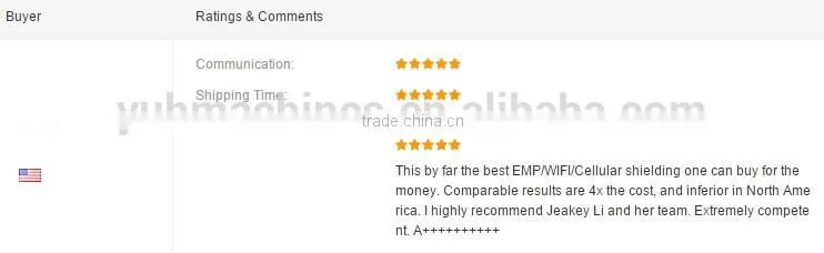 Manufacturer antistatic shielding radiation conductive silver coated fabric