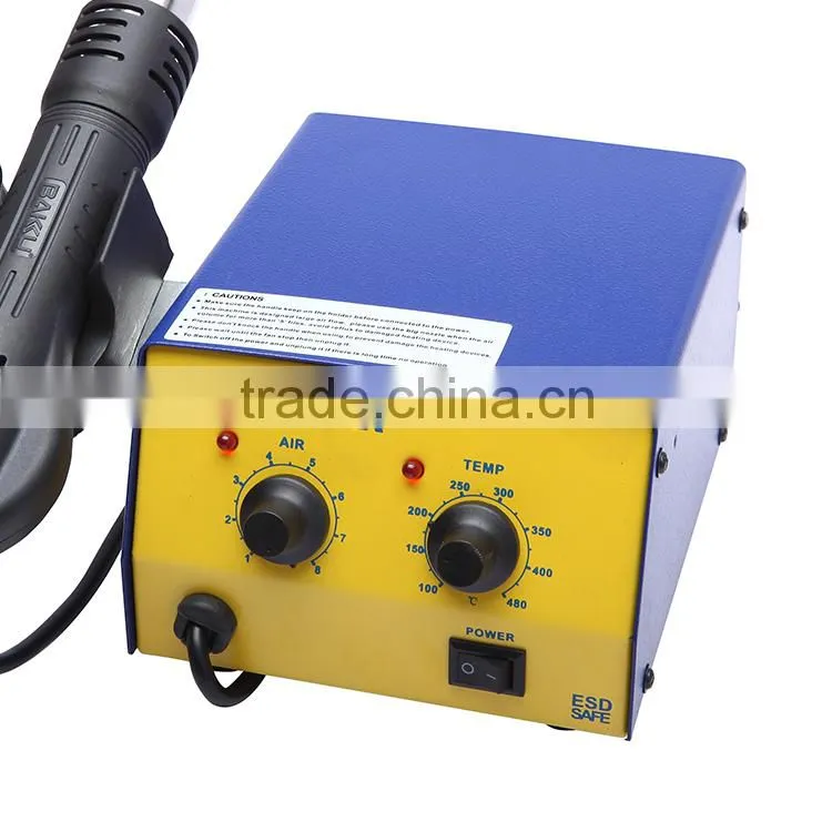 Brushless Fan and Low Noise Hot Air Rework Stationn with one Hot Air Gun (BK-600A soldering station)