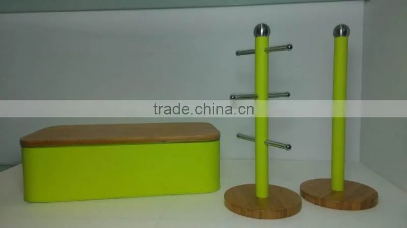 8pcs kitchen storage bread box and canister set