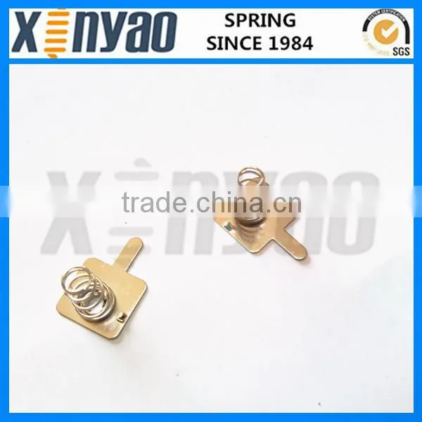Battery Contact Yellow Zinc Compression Spring