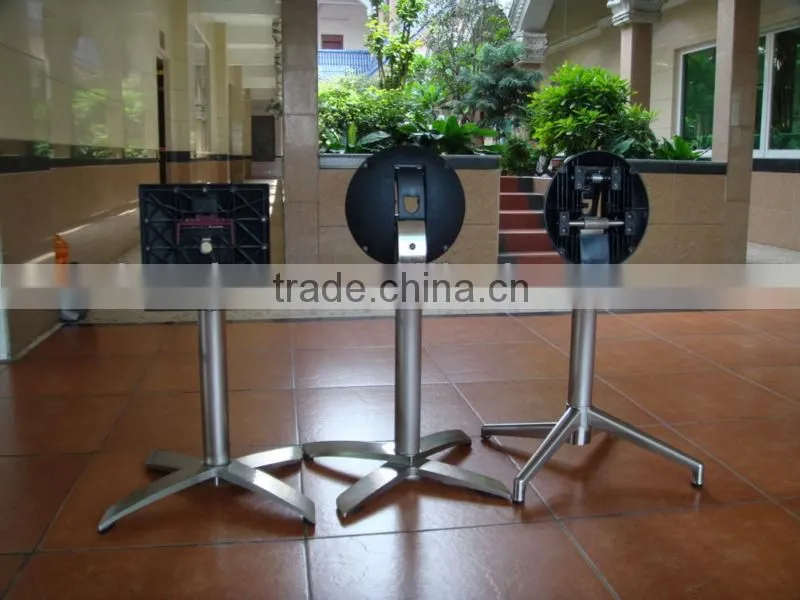Folding table base