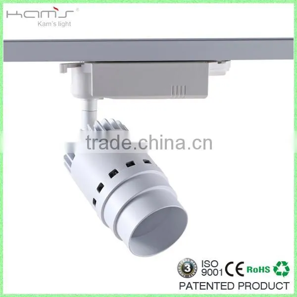 cob led track light,dmx led track light,25w COB LED tracklight made in China for cloth shop
