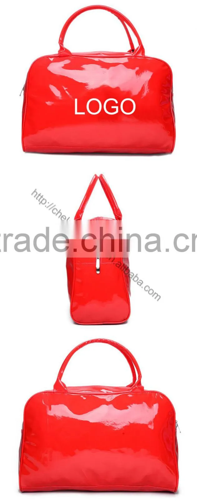 wholesale leather PU weekend small kids travel bags