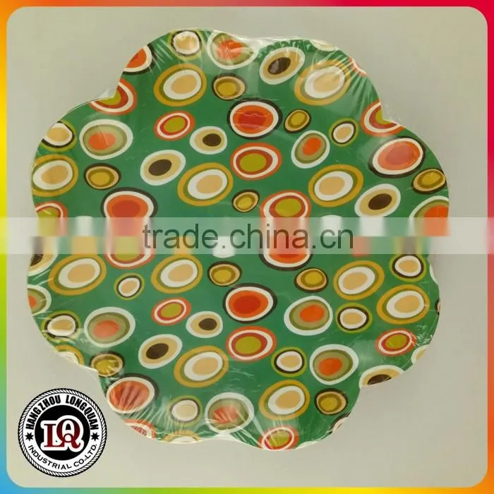 Disposable Flower Shaped Paper Plate