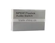 High performance 2 in 1out Spdif/Toslink Digital Optical Audio Switcher with IR Remort