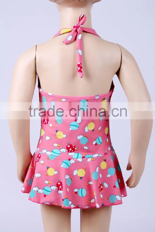 Cute toddler girls monokini uv kids swimwear for girls one piece