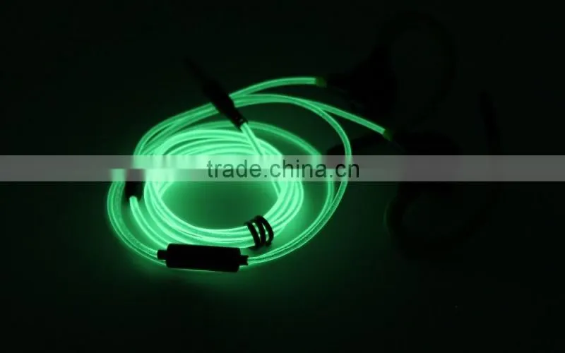 good sound sport earphone sport earhook with shine light