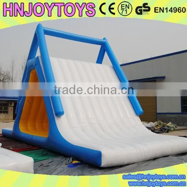 High quality inflatable aqua climbing slide for sale