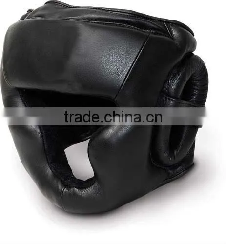 boxing head guard made of cow hide leather