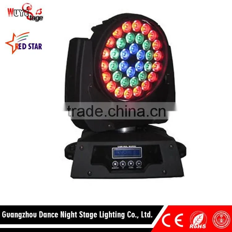 Promotional hottest rgbw zoom 36x10w 4in1 led moving head wash light