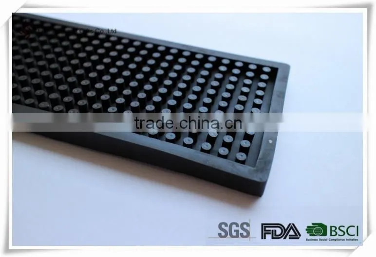 Unique rectangle soft pvc barmat