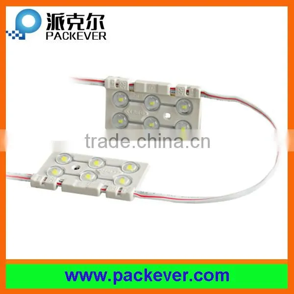 2016 new hot 5 years warranty SMD 2835 6 chips injection LED module for outdoor LED signs