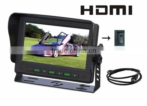 7/9/10.1 inch Car LCD monitor with HDMI input