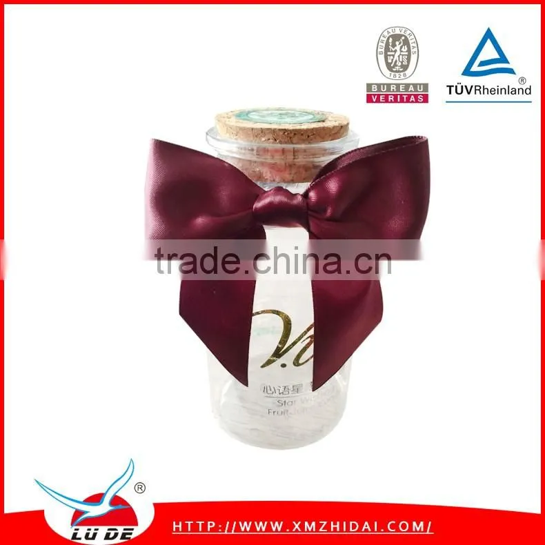wholesale satin ribbon bow tie for packing food/drinks/comestics
