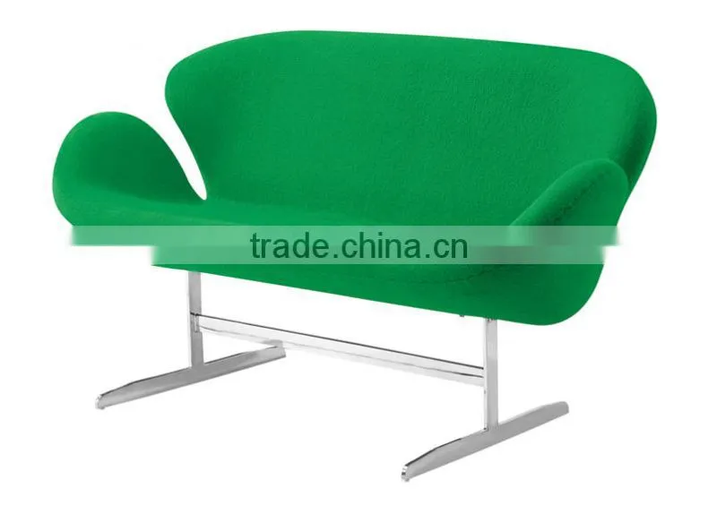 Mid century modern Arne Jacobsen Style Swan twin Chair Swan Sofa