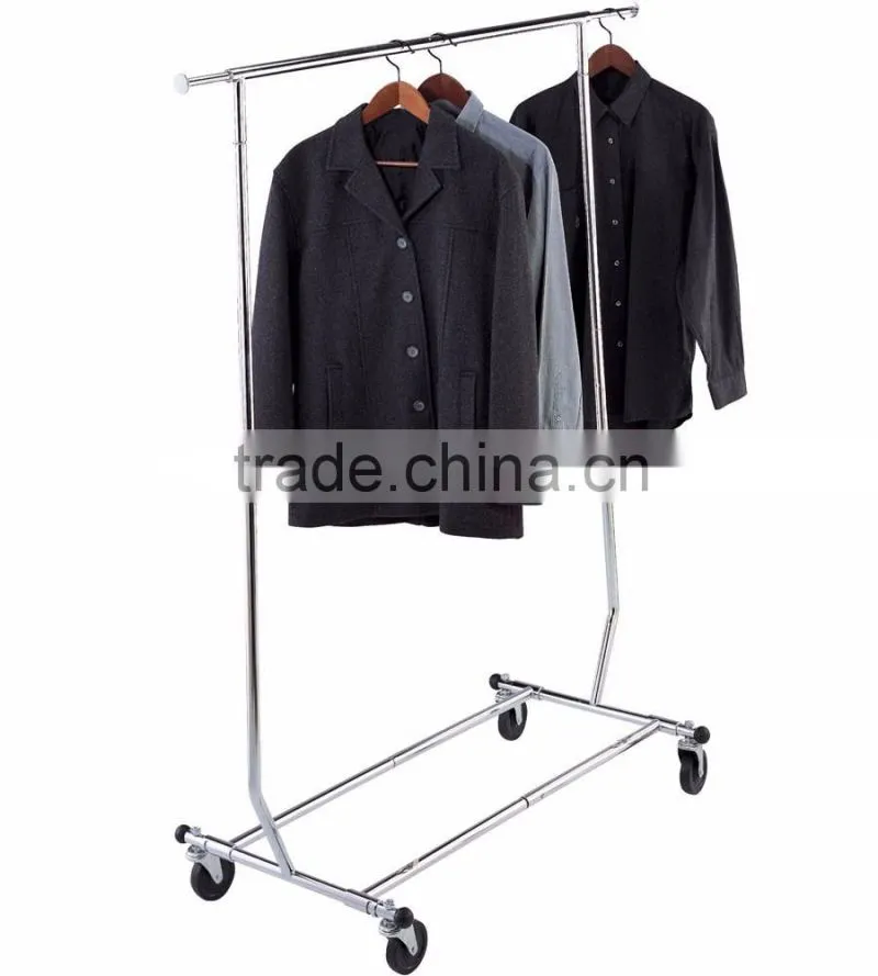 Best Selling Chrome Rolling Clothing Garment Rack