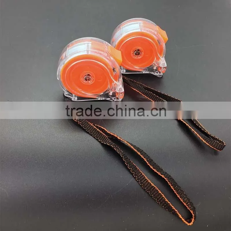 Transparent and resistant tape measure