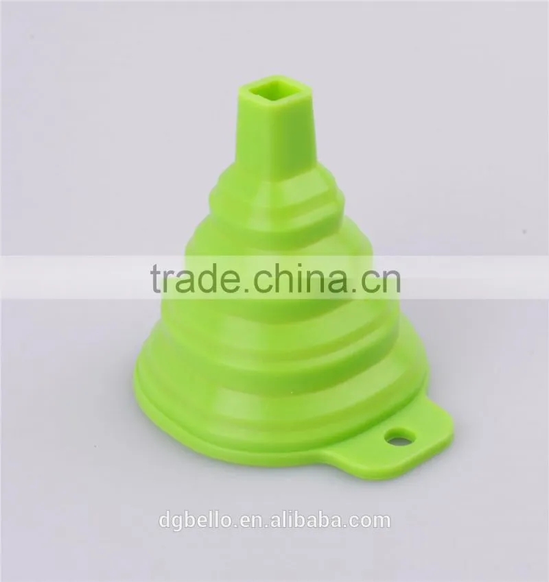 Cute Design FDA Approved Silicone Funnel Oil Funnel for Sale