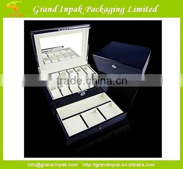 Custom wooden storage watch holder boxes for men