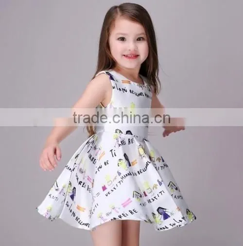 2016 new arrived boutique fashiona baby little girl dresses factory price kids names of girls dresses