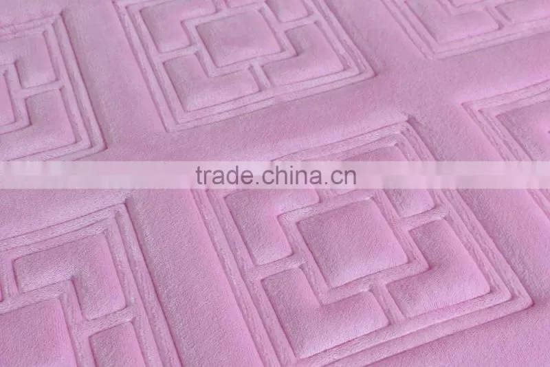 luxury polyester yarn anti slip pvc carpets and rugs
