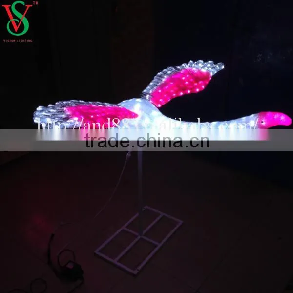 New led Flamingo sculpture lights