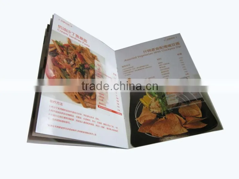 Custom Restaurant Menu Book Printing Full Color Printing