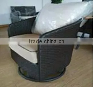 weatherproof and fireproof rattan garden cheap swivel chair
