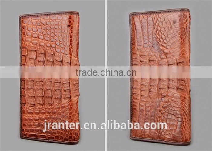 Fashion Custom Crocodile skin Men's Bifold Wallet,Long Wallt Genuine Leather