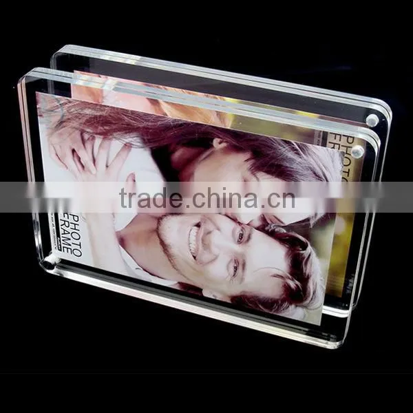 2012 christmas gift acrylic photo frame with magnets