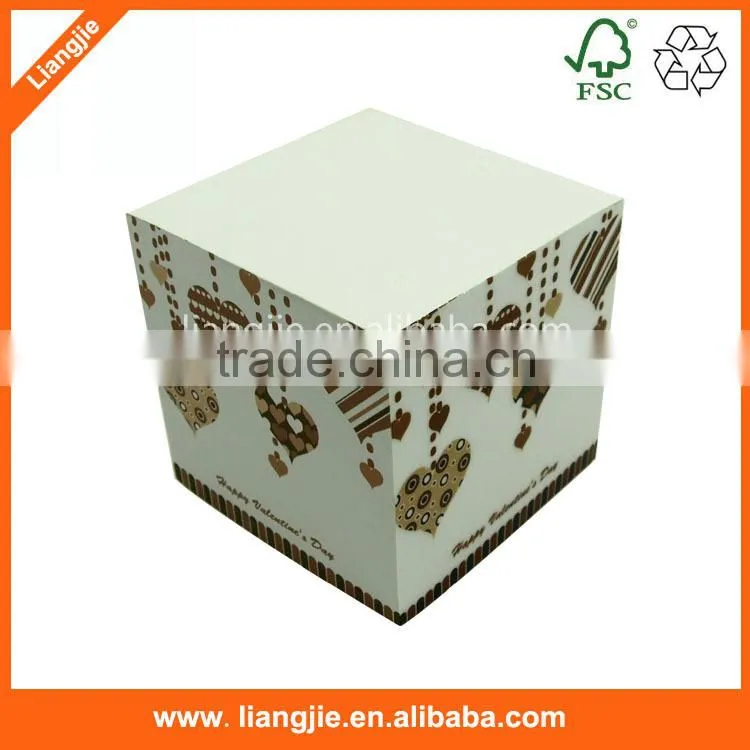 black print memo paper cube,promotional memo block,custom memo note cube