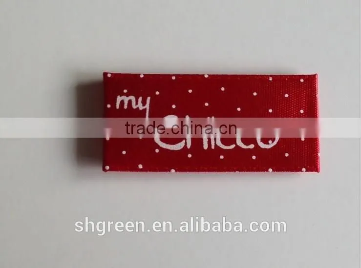 full color printing label for polo shirt