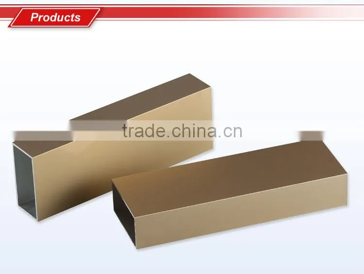 Hot sale aluminum square hollow tube with different surface treatment