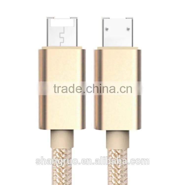 Newest high quality 2 in 1 micro usb charging mobile data cable