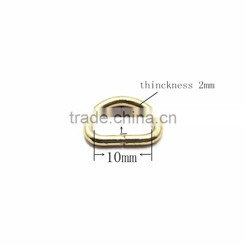 New Design Small Metal D- Ring For Handbags