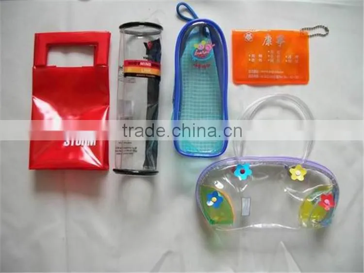 Custom Plastic PVC clear bag with logo print