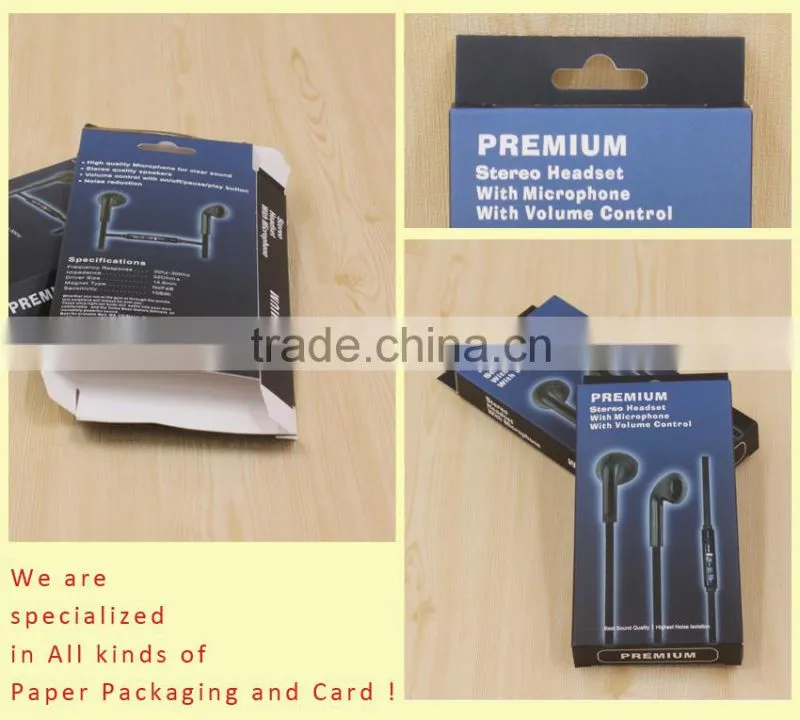Earplug packaging paper box for electron