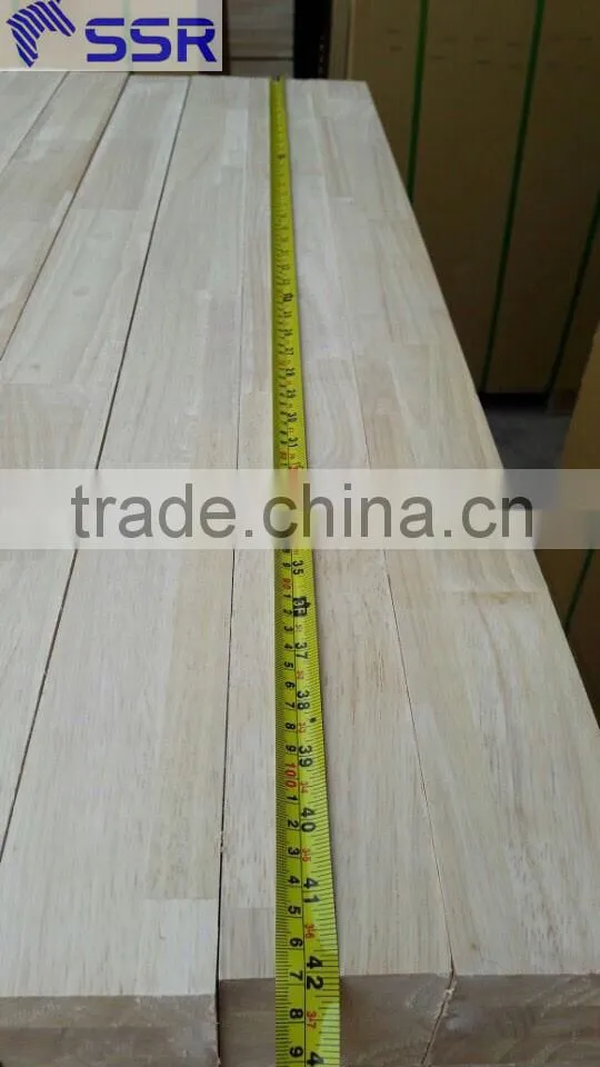 Rubber wood finger joint board for Europe market/rubber wood panel