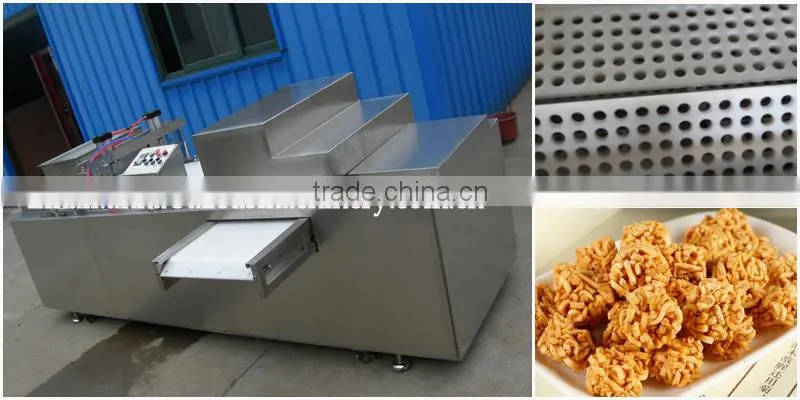Industrial automatic fried instant noodle making machine/noodle snack forming machine